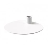 Billede af By Brorson Lysestage Simple Ø: 17 cm - Hvid OUTLET