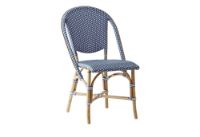 Billede af Sika-Design Sofie Caféstol SH: 45 cm - Navy Blå/Hvid 