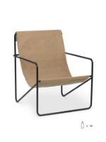 Billede af Ferm Living Desert Lounge Chair 63x77,5 cm - Black/Sand