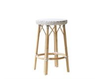 Billede af Sika-Design Simone Counterstol H: 68 cm - White w. Cappuchino Dot 