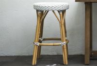 Billede af Sika-Design Simone Counterstol H: 68 cm - White w. Cappuchino Dot 