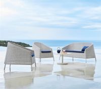 Billede af Cane-line Outdoor Kingston Loungestol - White Grey