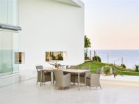 Billede af Cane-line Outdoor Core Spisebord 90x210 cm - Teak/Taupe Aluminium