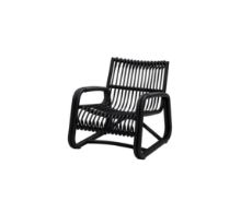 Billede af Cane-line Outdoor Curve Loungestol SH: 69 cm - Lava Grey/Graphite