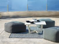 Billede af Cane-line Outdoor I-am Udendørstæppe 300x300 cm - Grey/Turquoise