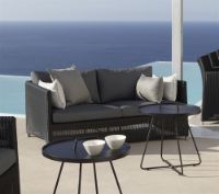 Billede af Cane-line Outdoor Diamond 2-pers. sofa - Graphite