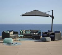 Billede af Cane-line Outdoor Hyde Luxe Hanging Parasol 300x400 cm - Dusty White