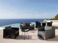 Billede af Cane-line Outdoor Diamond loungestol - Grey OUTLET