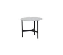 Billede af Cane-line Outdoor Twist Sofabord Lille Ø: 45 cm - Lava Grey/Fossil Grey Keramik