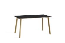Billede af HAY CPH Deux 210 Table 140x75x73 cm - Lacquered Solid Oak/Ink Black Laminate