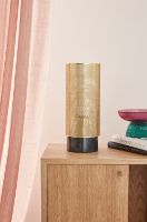 Billede af Hübsch Edge Bordlampe Ø:12cm - Sort/Messing  OUTLET