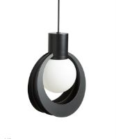 Billede af Woud Lunar Pendant Medium Ø: 26 cm - Sort