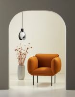 Billede af Woud Lunar Pendant Medium Ø: 26 cm - Sort