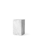 Billede af Audo Copenhagen Plinth Tall H: 51 cm - White Carrara Marble