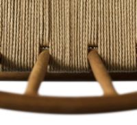 Billede af FDB Møbler J80 Jørgen Bækmark Stol SH: 45 cm - Røget Eg/Natur Flet 