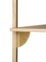 Billede af Ferm Living Sector Shelf T/W 87x102 cm - Oak/Brass 