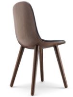 Billede af Eva Solo Abalone Spisebordsstol SH: 45 cm - Røget Eg/Sort Læder