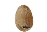 Billede af Sika-Design Hanging Egg Hængestol inkl. Hynde H: 120 cm - Natural/B438 Harvest Black