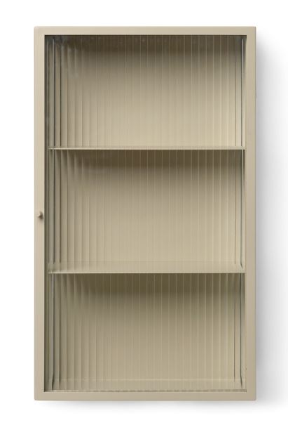 Billede af Ferm Living Haze Wall Cabinet 60x35 cm - Reeded Glass/Cashmere 