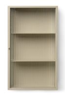Billede af Ferm Living Haze Wall Cabinet 60x35 cm - Reeded Glass/Cashmere 