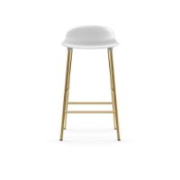 Billede af Normann Copenhagen Form Barstol SH: 65cm - Hvid/Messing