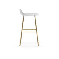 Billede af Normann Copenhagen Form Barstol SH: 65cm - Hvid/Messing