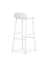 Billede af Normann Copenhagen Form Barstol SH: 75cm - Hvid/Stål