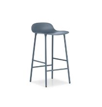 Billede af Normann Copenhagen Form Barstol SH: 75cm - Blå/Stål