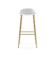 Billede af Normann Copenhagen Form Barstol SH: 75cm - Hvid/Messing