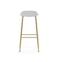 Billede af Normann Copenhagen Form Barstol SH: 75cm - Hvid/Messing