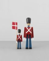 Billede af Kay Bojesen Fanebærer med tekstilflag 18,5  cm - Mini   