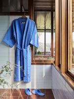 Billede af HAY Waffle Bathrobe One Size - Sky Blue 