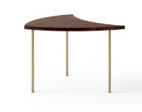 Billede af &Tradition Pinwheel HM7 Side table - Oiled Walnut/Brass