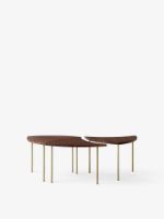 Billede af &Tradition Pinwheel HM7 Side table - Oiled Walnut/Brass