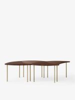 Billede af &Tradition Pinwheel HM7 Side table - Oiled Walnut/Brass