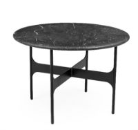 Billede af Wendelbo Floema Medium Sofabord Ø: 60 cm - Sort Marmor