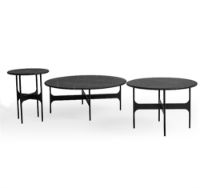 Billede af Wendelbo Floema Medium Sofabord Ø: 60 cm - Sort Marmor