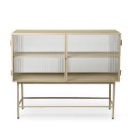Billede af Ferm Living Haze Sideboard 110x90cm - Reeded Glass/Cashmere