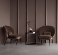 Billede af Wendelbo Circle Occasional Table Ø: 48 cm - Black Nero Marquina Marble/Black