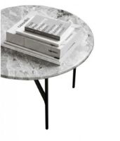 Billede af Wendelbo Floema Medium Sofabord Ø: 60 cm - Grå Marmor