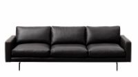 Billede af Wendelbo Edge V.1 3 Pers. Sofa L:  240 cm - Black Faith Leather