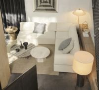 Billede af GUBI Epic Coffee Table Ø: 110 cm - White Travertine