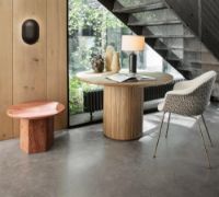 Billede af GUBI Epic Coffee Table Ø: 60 cm - Red Travertine