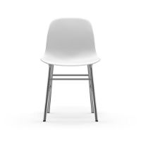 Billede af Normann Copenhagen Form Stol SH: 44cm - Hvid/Krom