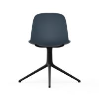Billede af Normann Copenhagen Form Drejestol SH: 44cm - Blå/Sort Aluminium