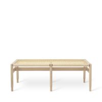 Billede af Mater Winston Bænk 120x40x45 cm - Egetræ/Sukkerrør