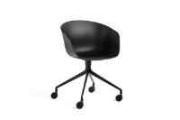 Billede af HAY AAC 24 About A Chair SH: 46 cm - Black Powder Coated Aluminium/Black
