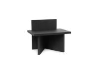 Billede af Ferm Living Oblique Taburet/Bord 33x40 cm - Black Stained Ash