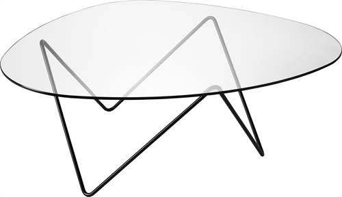 Billede af GUBI Pedrera Coffe Table 106x86x38 cm - Black Semi Matt Base