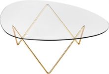 Billede af GUBI Pedrera Coffe Table 106x86x38 cm - Brass Semi Matt Base